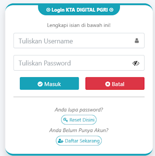 Register PGRI Rotendao - Persatuan Guru Republik Indonesia Cabang Rotendao